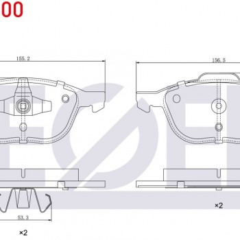 FREN BALATASI ÖN FOCUS II 1.6i 2004-2011/ FOCUS II 1.6 TDCI 2004-2011/ C-MAX I 1.6 TDCI 2007-2011/ FOCUS III 1.6 TDCI 2011-2015/ KUGA I 1.6 2008-2013/ MAZDA 3 1.4i 2003-2009/ S40 II 1.6i 2004-2012