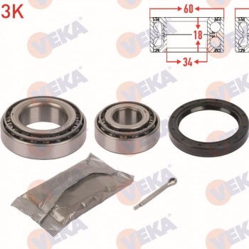 ON TEKERLEK RULMAN KITI SOL-SAG HYUNDAI H100 2.5 D 1993-2004 / MITSUBISHI L 300 2.5 D 1986-2006