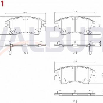 FREN BALATASI ON IKAZLI MITSUBISHI L 300 (P0W,P1W) 2.5 D 1986-2006 / L 200 (K3T,K2T,K1T,K0T) 2.5 D 1986-1996
