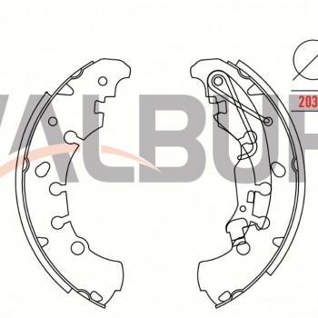 FREN PAPUC BALATA ARKA FIAT GRANDE PUNTO (199) 1.2 MPI LEVYELI 203,2X38 mm 2005-2012/OPEL CORSA D 1.0 2006-2014/OPEL CORSA D 1.2 2006-2014