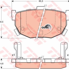 FREN BALATASI ARKA (DİSK) ELANTRA 96-06/KIA CERATO/HYUNDAI CUP 06-