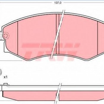 FREN BALATASI ÖN ELENTRA 95-03/SONATA -03/MATRIX 09-