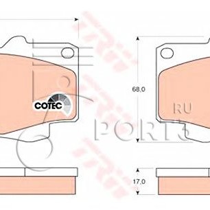 FREN BALATASI ÖN HILUX VIGO 06-08 4X4